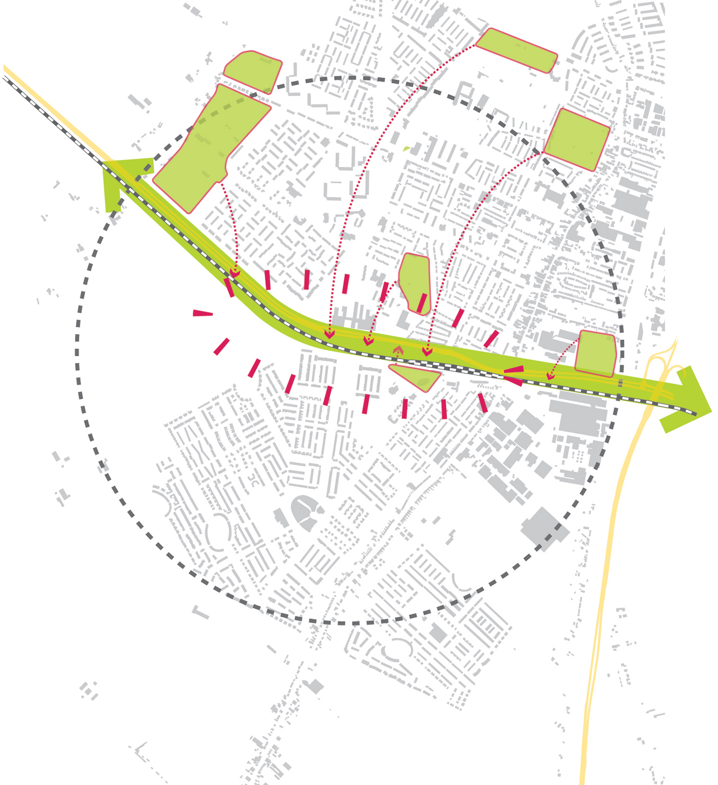 Concept van het Park Assenie